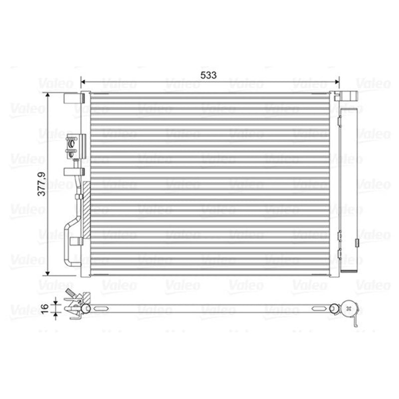 Valeo Air Conditioning Condenser 822612