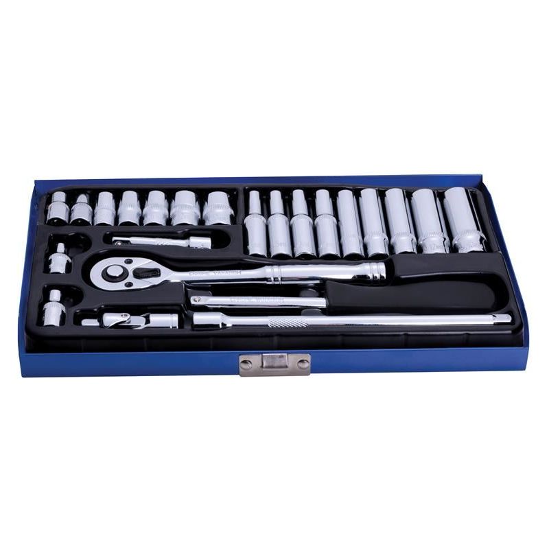 Bluespot Tools 1/4in Metric Socket Set, 24 Piece BlueSpot Tools - Dynamic Drive