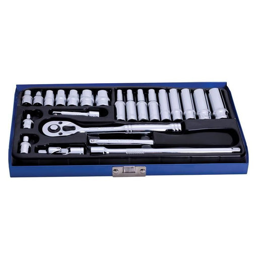 Bluespot Tools 1/4in Metric Socket Set, 24 Piece BlueSpot Tools - Dynamic Drive