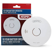 HiSpec 10 Year Optical Smoke Alarm With Lithium Battery HiSpec - UK Camping And Leisure