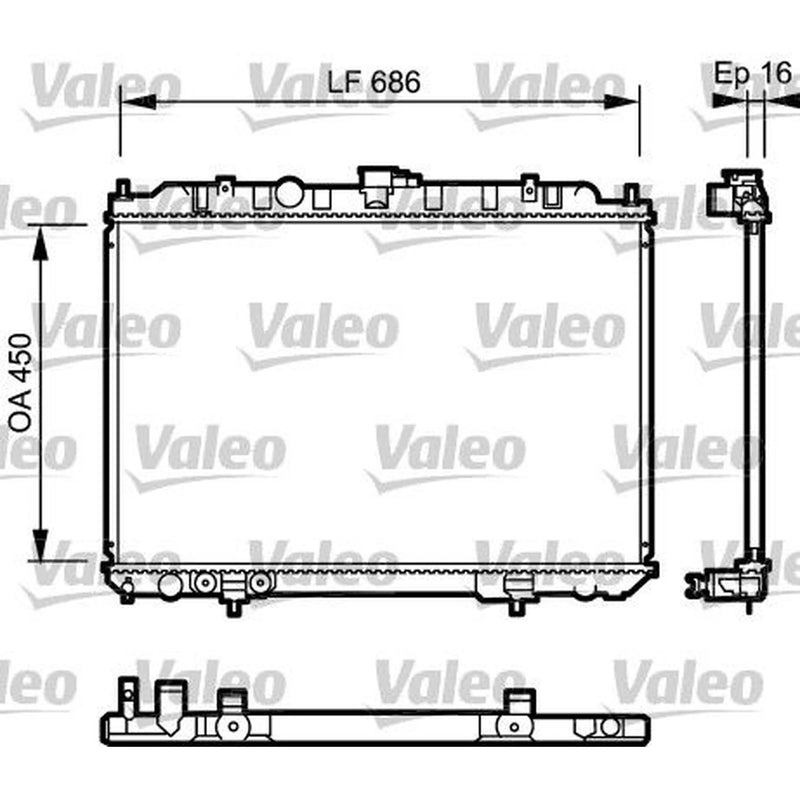 Valeo Engine Radiator 735064