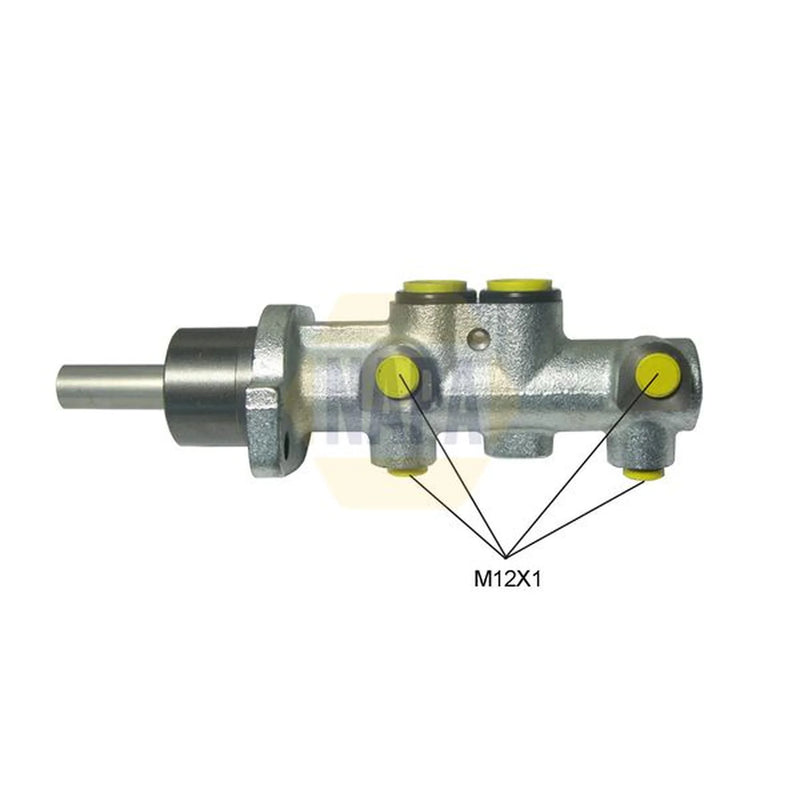 NAPA Brake Master Cylinder Hydraulic Assembly fits Skoda Fabia II 2006-2014