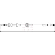 Apec Brake Hydraulic Hose Line Rear HOS3843