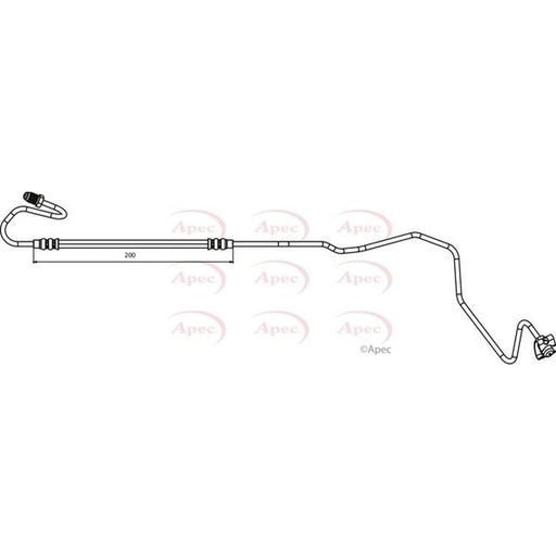 Apec Brake Hydraulic Hose Line outer HOS3883