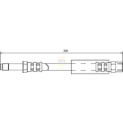 NAPA Brake Hydraulic Hose Line Rear fits BMW 5 1995-2003
