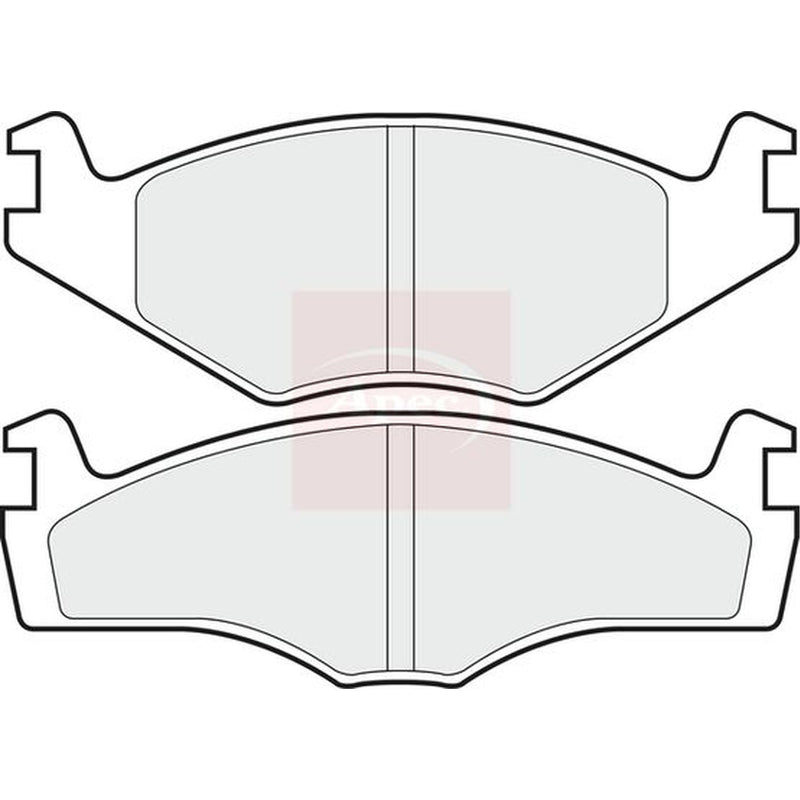 Apec Front Brake Pad Set fits Seat Cordoba 1993-2002 1.6