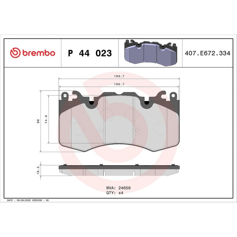 Brembo Front & Rear Brake Discs & Pads fits Land Rover Range Rover Sport I