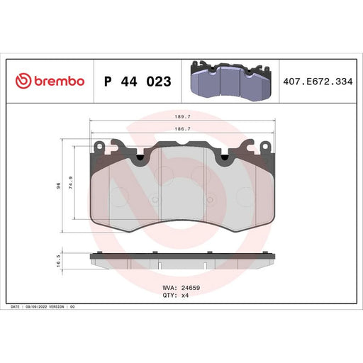 Brembo Front & Rear Brake Discs & Pads fits Land Rover Range Rover Sport I