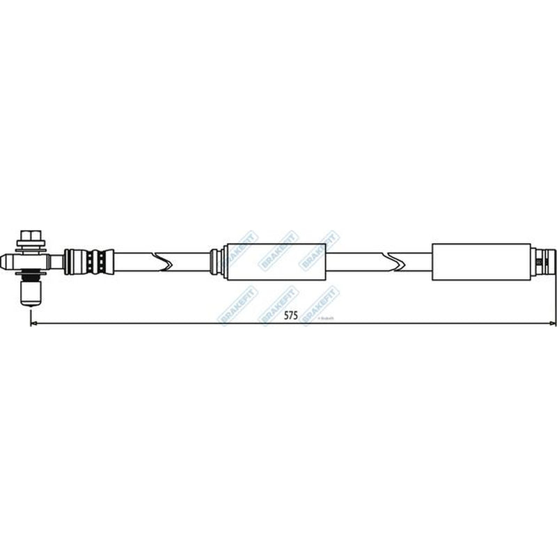 Apec Brake Hydraulic Hose Line Front fits Audi A3 1999-2003