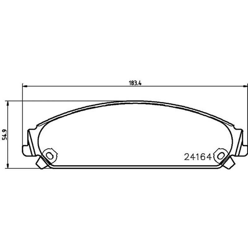 Mintex Front Brake Pad Set fits Chrysler 300C 2004-2023 2.7 3.0 3.5 5.7 6.1