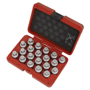 Sealey Locking Wheel Nut Key Set 20pc Vauxhall-B SX215 Sealey - Dynamic Drive