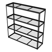 Heavy-Duty Modular Racking Unit 4 Mesh Shelves 300kg Capacity Per Level 1820mm Sealey - Dynamic Drive