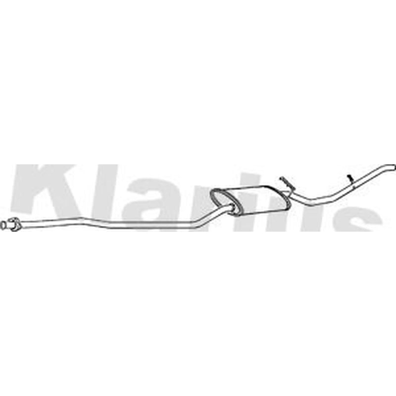 Klarius Box With Tail Pipe Rear fits Ford Fiesta 1983-1989 1.0 1.1