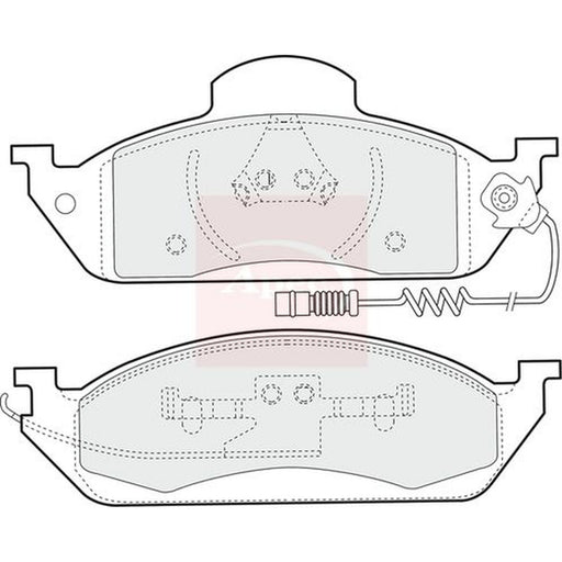 Apec Front Brake Pad Set fits Mercedes-Benz M-Class 1998-2005