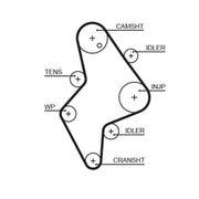 Gates Timing Belt Cambelt 153 Teeth 5658XS