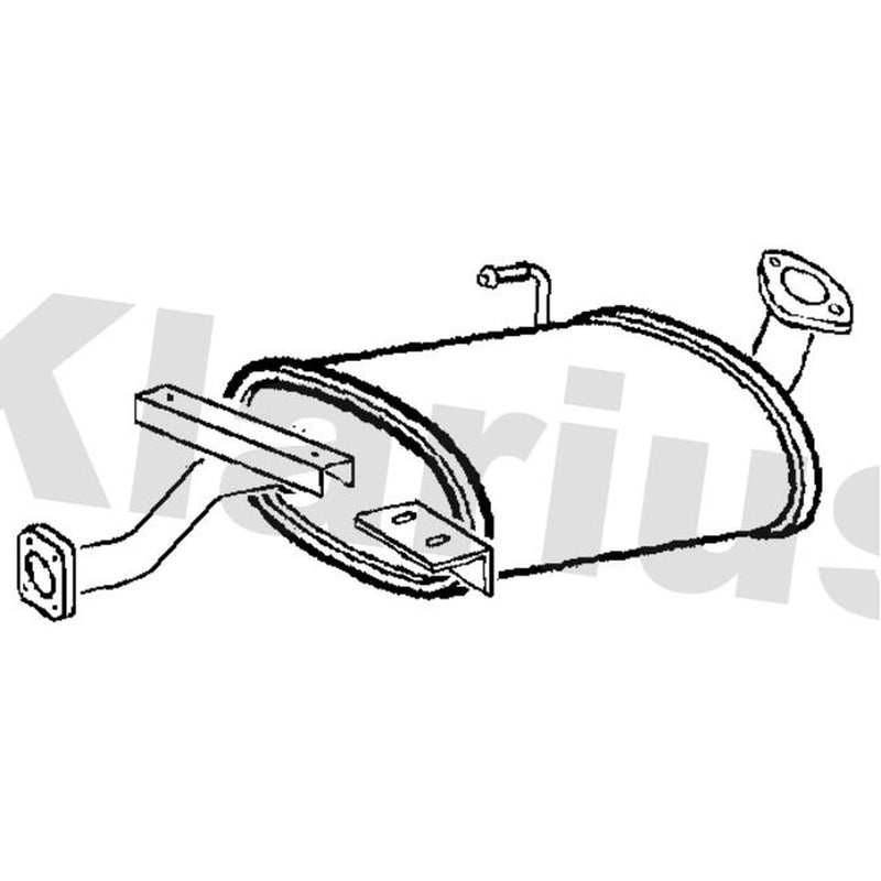 Klarius Box With Centre Pipe Centre fits Isuzu Trooper II 1991-1998 3.2