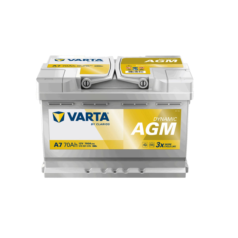 VARTA Dynamic AGM Car Battery 70Ah 12V 760A