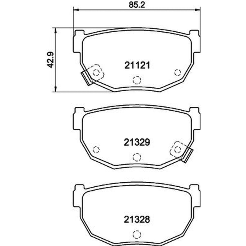 Mintex Rear Brake Pad Set MDB1295