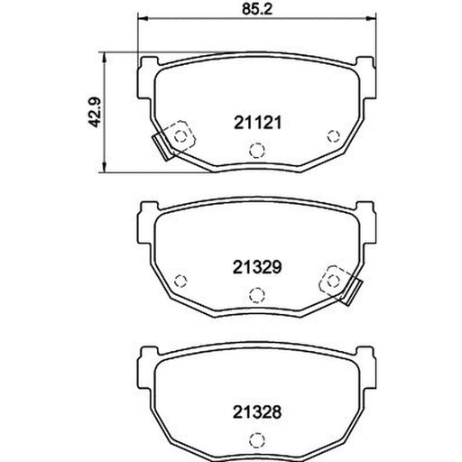 Mintex Rear Brake Pad Set MDB1295