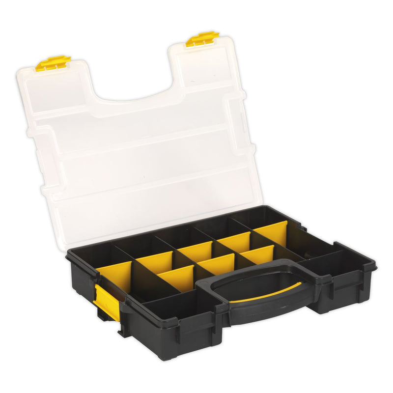 Sealey Parts Storage Case with Removable Compartments Stackable APAS15A Sealey - Dynamic Drive