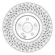 Borg & Beck 2 x Front Brake Discs BBD4628