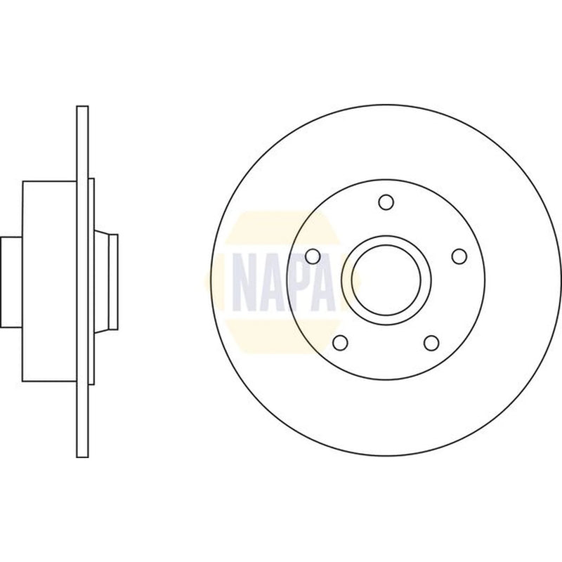 NAPA Front & Rear Brake Discs & Pads fits Renault Megane III Grandtour 2012-2016