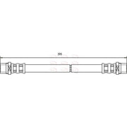 Apec Brake Hydraulic Hose Line Rear fits VW Lt 1996-2006 2.3 2.5
