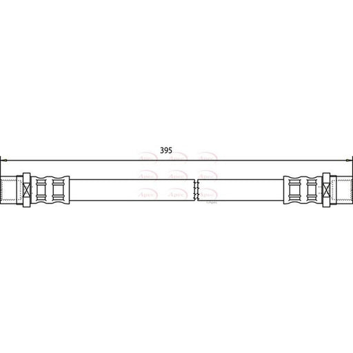 Apec Brake Hydraulic Hose Line Rear fits VW Lt 1996-2006 2.3 2.5