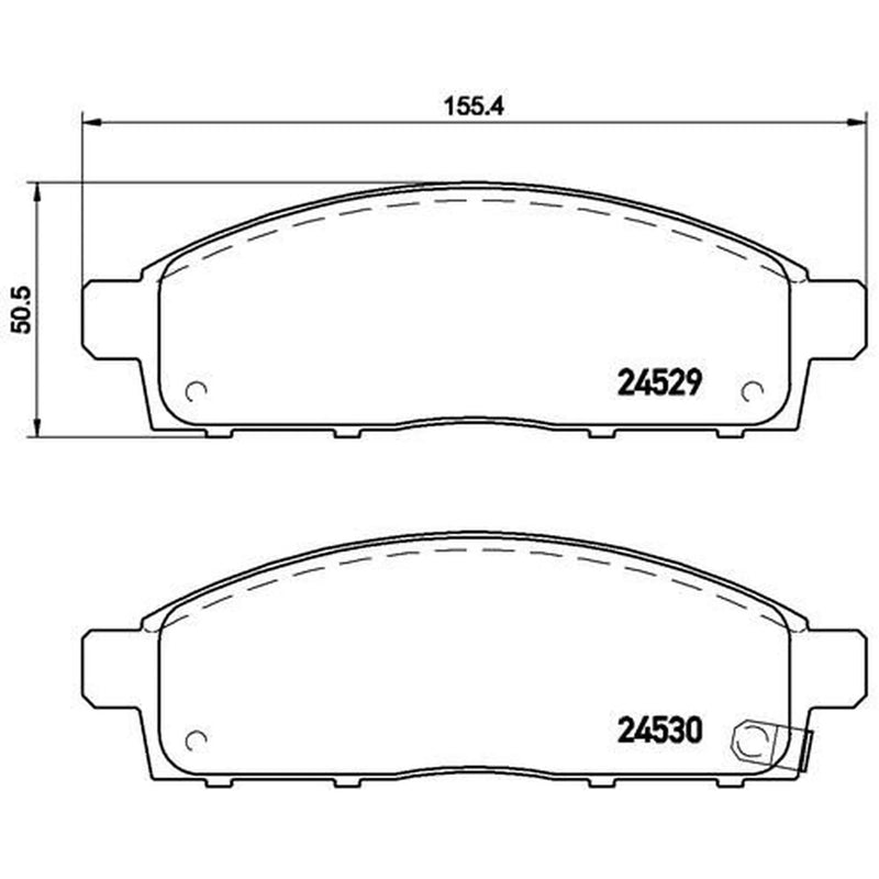 Brembo Front & Rear Pads fits Mitsubishi Pajero Sport II 2008 on 2.5 3.2