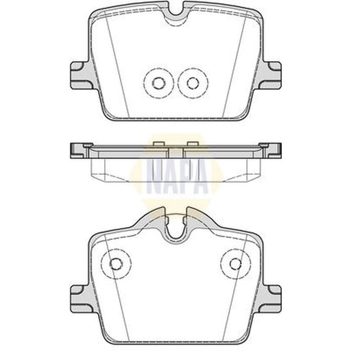 NAPA Rear Brake Pad Set NBP1676