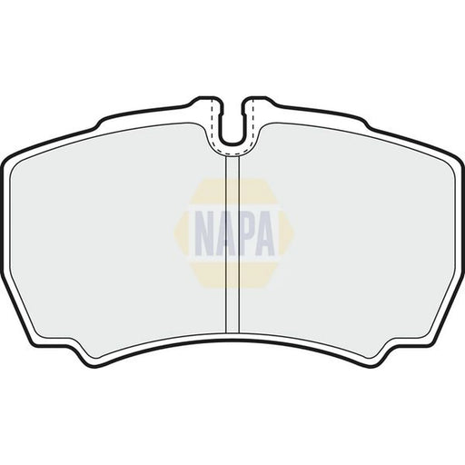 NAPA Rear Brake Pad Set fits Ford Transit 2006-2014 2.2 2.3 2.4 3.2