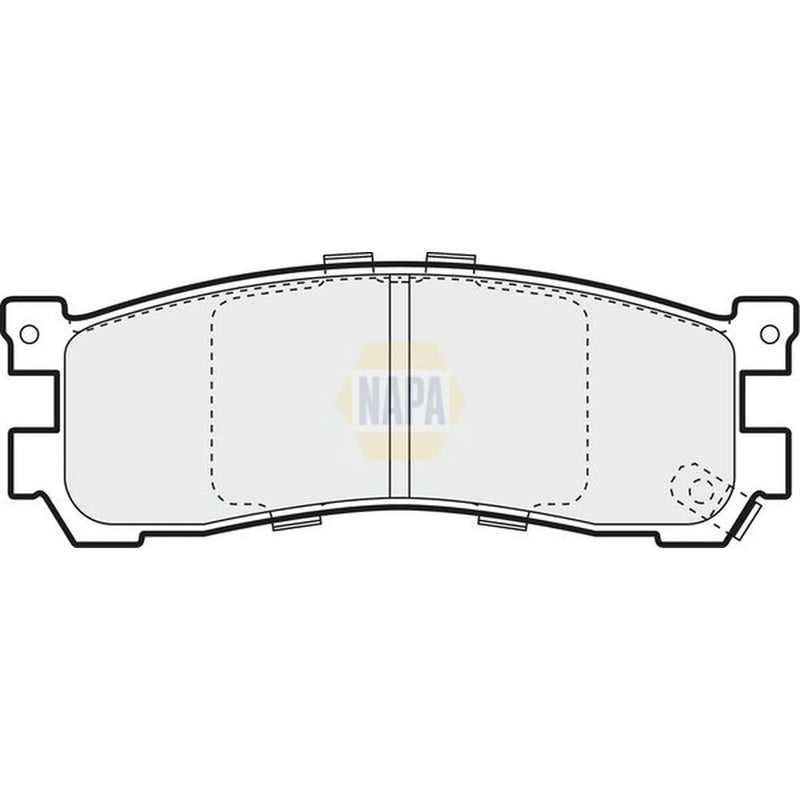 NAPA Rear Brake Pad Set fits Ford Asia & Oceania Freda Bus 1995-2002 2.5