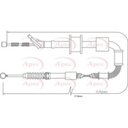 Apec Handbrake Cable Right Rear fits Toyota Celica 1993-2005 1.8