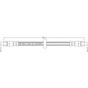 Juratek Brake Hydraulic Hose Line Rear fits Audi 100 C2 1976-1984