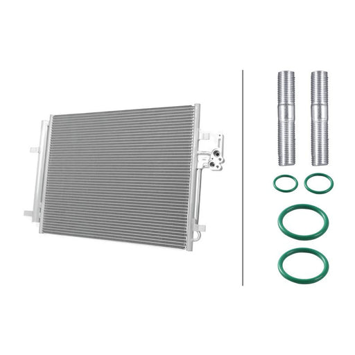 Hella Air Conditioning Condenser fits Ford Mondeo IV 2007-2015 1.6 1.8 2.0