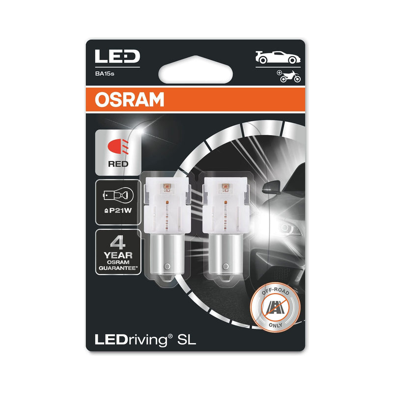 OSRAM LEDriving® SL, P21W, Red, LED signal lamps, Off-road only, non ECE Osram - Dynamic Drive