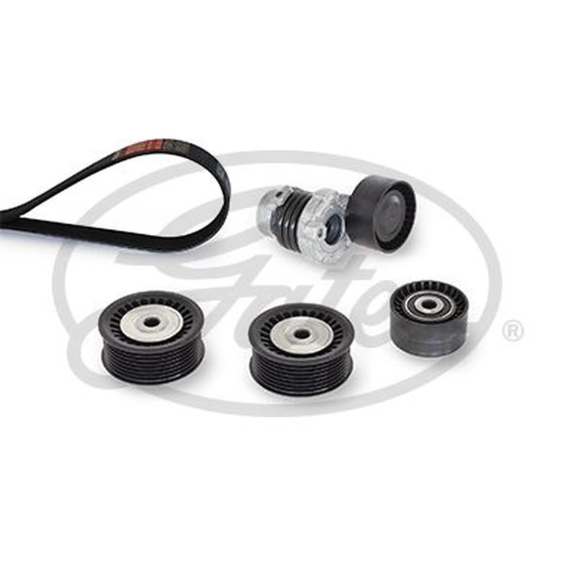 Gates V-Ribbed Belt Set fits Dacia Dokker 2012-2021 1.2