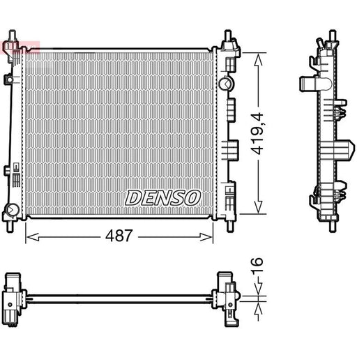Denso Engine Radiator fits Nissan NV200 2010 on 1.5