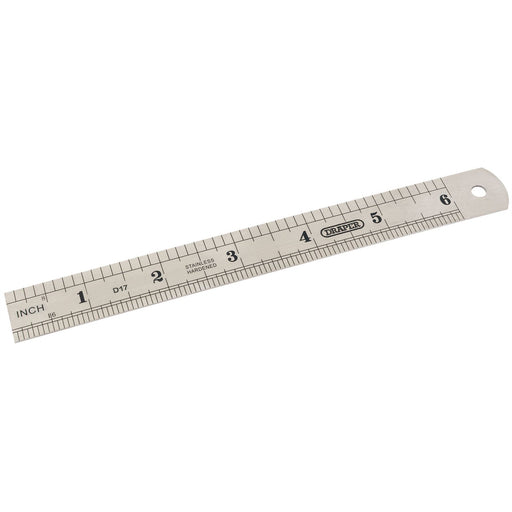 Draper Steel Rule, 150mm/6" 59633 Draper - Dynamic Drive