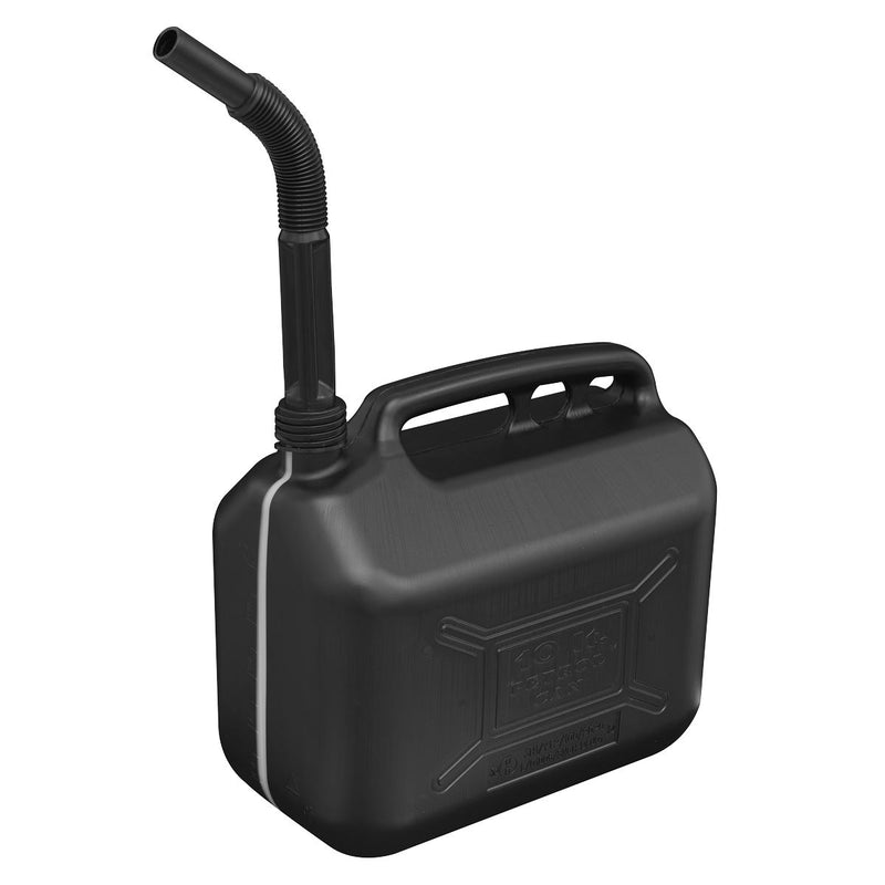 Sealey Fuel Can 10L Black JC10PB Sealey - Dynamic Drive
