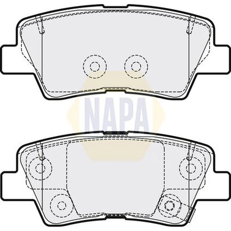 NAPA Rear Brake Solid Discs & Pads fits Hyundai Grandeur 2011-2017 2.2 2.4