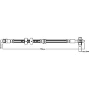 Juratek Brake Hydraulic Hose Line Right JBH1280