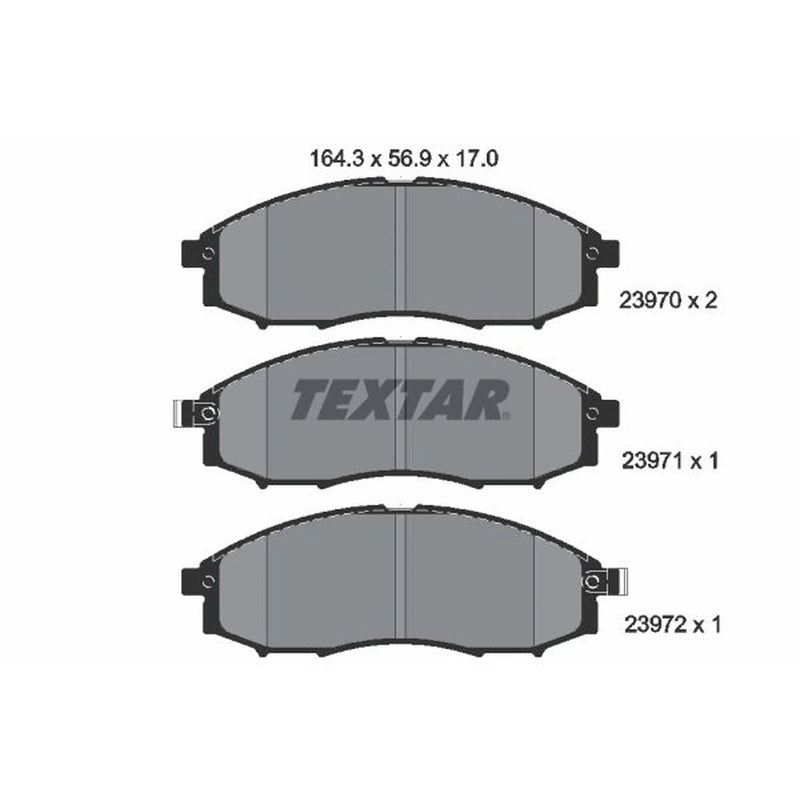 Textar Front Brake Pad Set 2397001