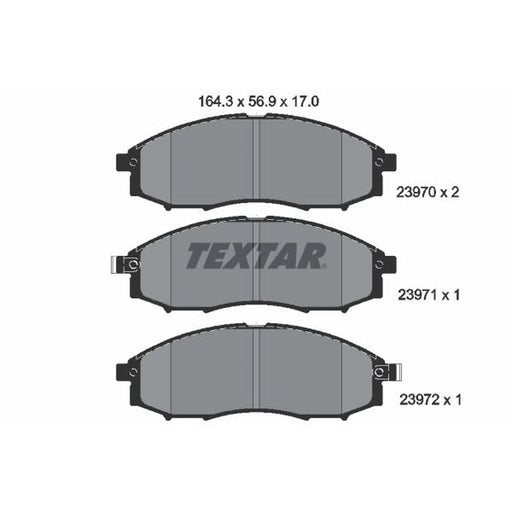 Textar Front Brake Pad Set 2397001
