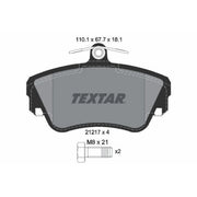 Textar Front Brake Pad Set 2121702