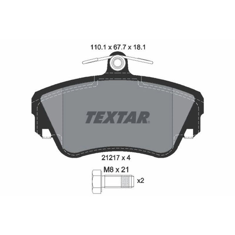 Textar Front Brake Pad Set 2121702