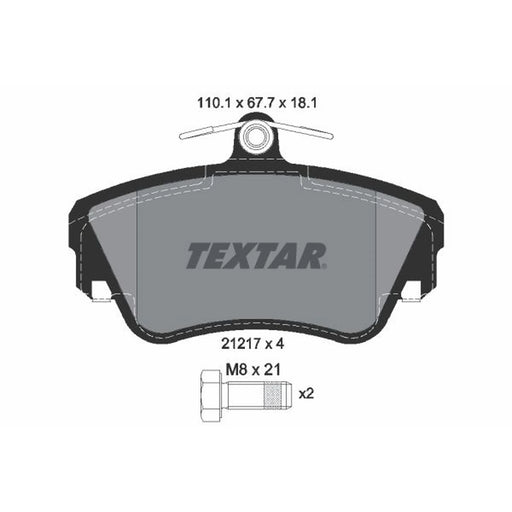 Textar Front Brake Pad Set 2121702