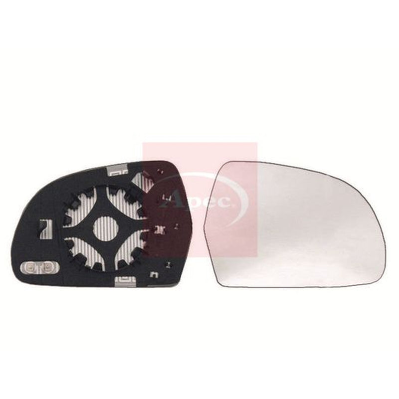 Apec Exterior Wing Mirror Glass Left fits Audi A3 2003-2013