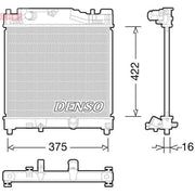 Denso Engine Radiator DRM50056