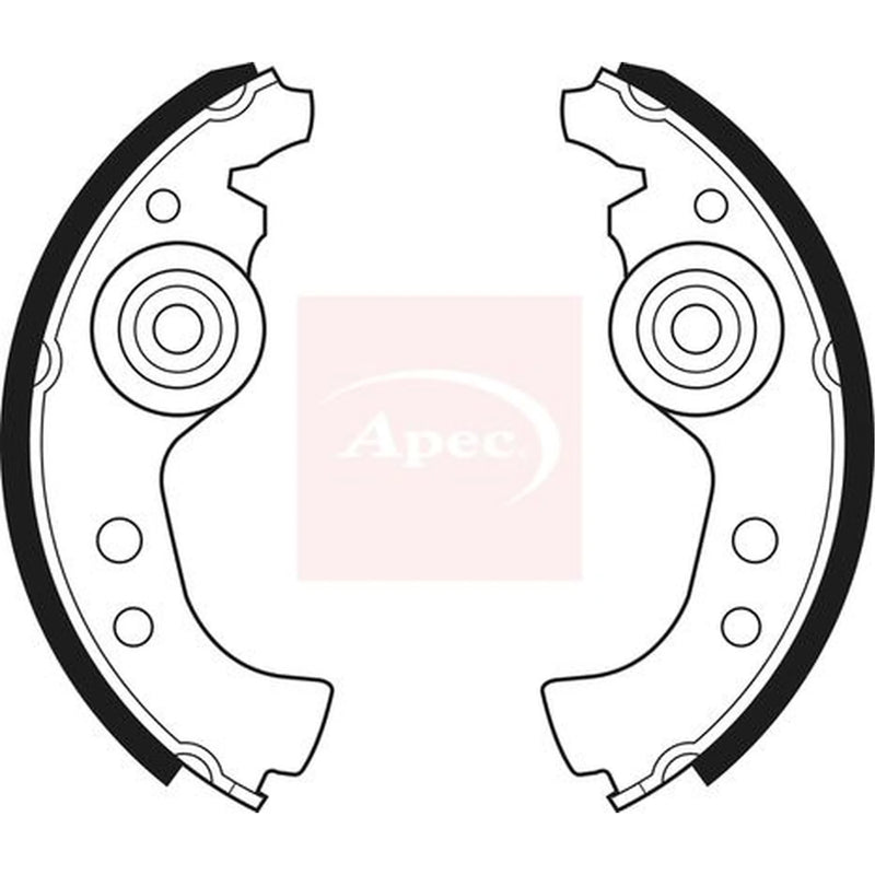 Apec Brake Shoe Set Axle Kit SHU45